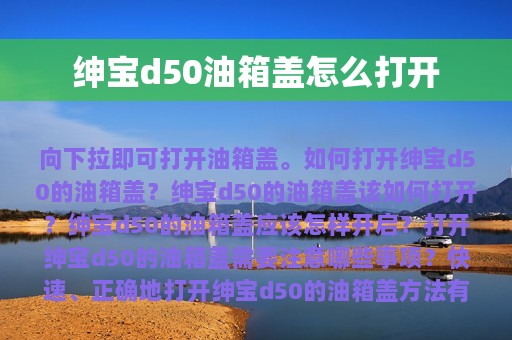 绅宝d50油箱盖怎么打开