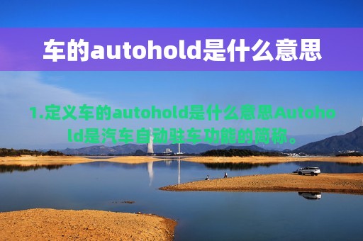 车的autohold是什么意思