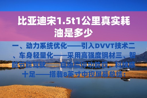 比亚迪宋1.5t1公里真实耗油是多少