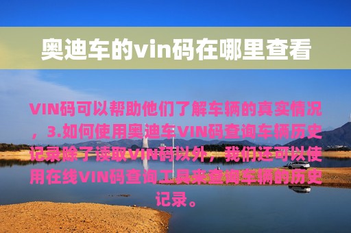 奥迪车的vin码在哪里查看