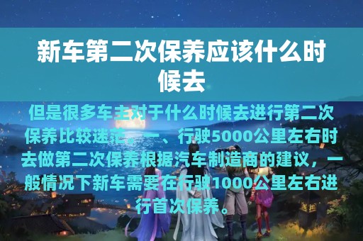 新车第二次保养应该什么时候去