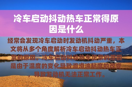 冷车启动抖动热车正常得原因是什么