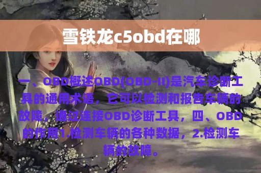 雪铁龙c5obd在哪