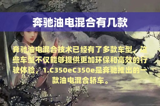 奔驰油电混合有几款