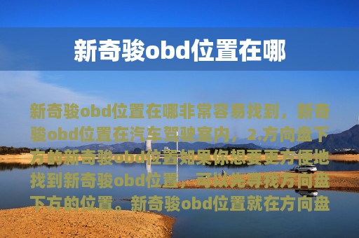 新奇骏obd位置在哪