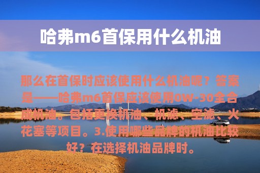 哈弗m6首保用什么机油