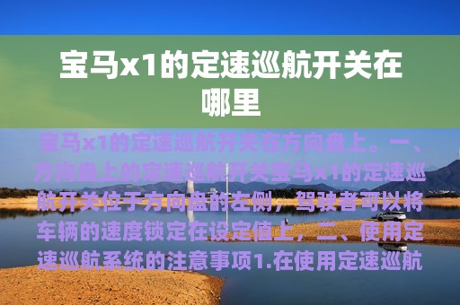 宝马x1的定速巡航开关在哪里