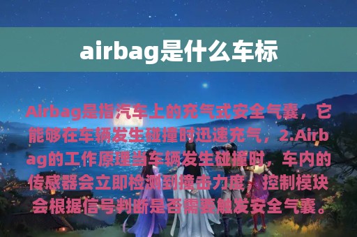 airbag是什么车标