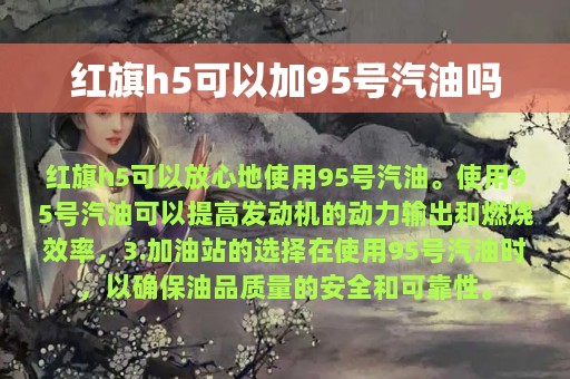 红旗h5可以加95号汽油吗