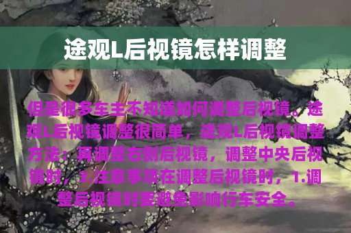 途观L后视镜怎样调整