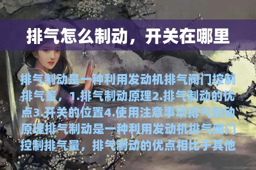 排气怎么制动，开关在哪里