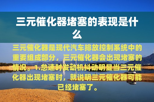 三元催化器堵塞的表现是什么