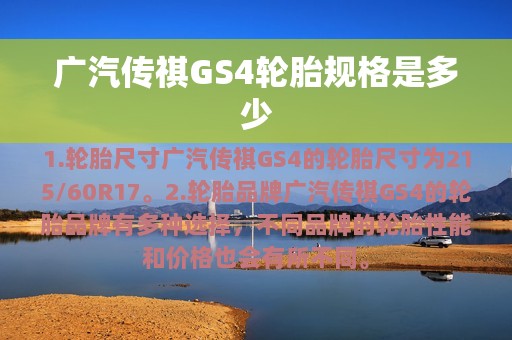 广汽传祺GS4轮胎规格是多少