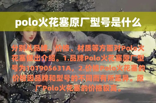 polo火花塞原厂型号是什么