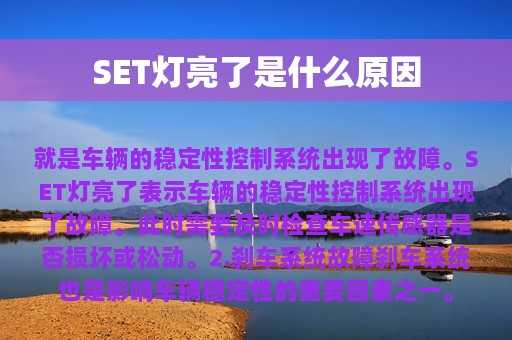 SET灯亮了是什么原因