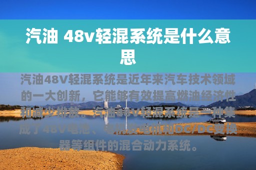 汽油 48v轻混系统是什么意思