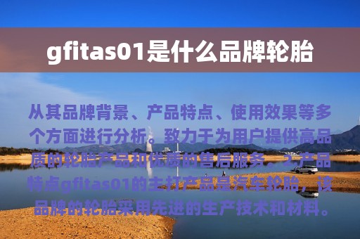 gfitas01是什么品牌轮胎