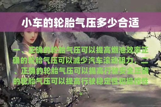 小车的轮胎气压多少合适