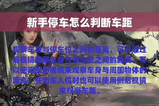 新手停车怎么判断车距