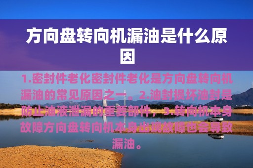 方向盘转向机漏油是什么原因