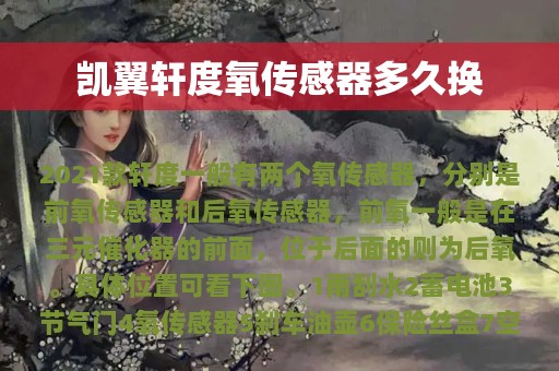 凯翼轩度氧传感器多久换