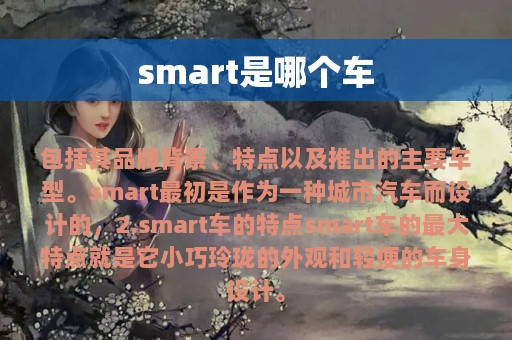 smart是哪个车