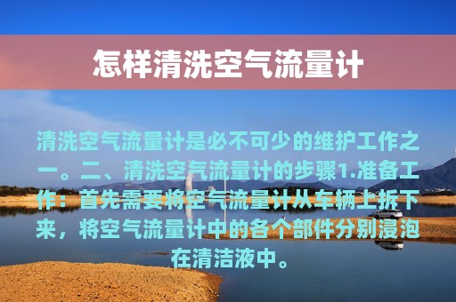 怎样清洗空气流量计