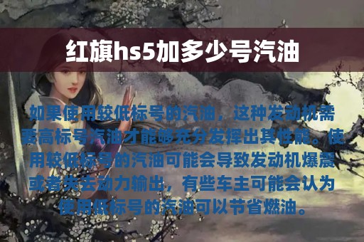 红旗hs5加多少号汽油