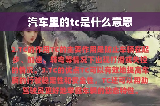 汽车里的tc是什么意思