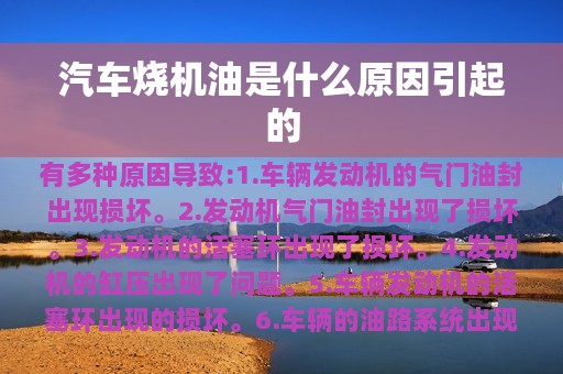 汽车烧机油是什么原因引起的