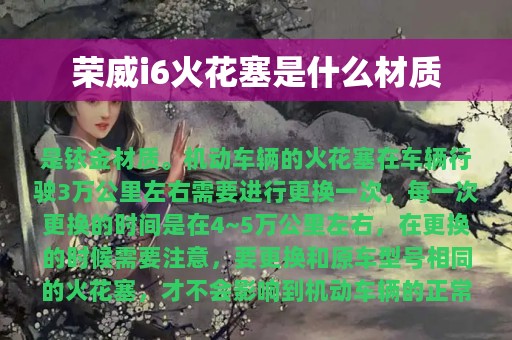 荣威i6火花塞是什么材质