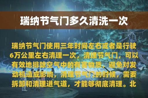 瑞纳节气门多久清洗一次