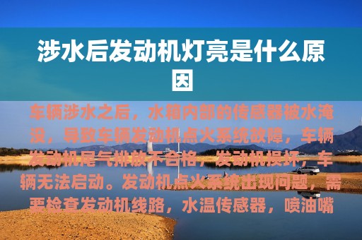 涉水后发动机灯亮是什么原因