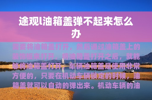 途观l油箱盖弹不起来怎么办