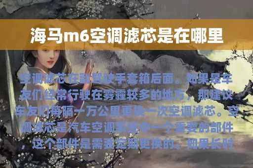 海马m6空调滤芯是在哪里