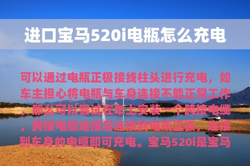 进口宝马520i电瓶怎么充电