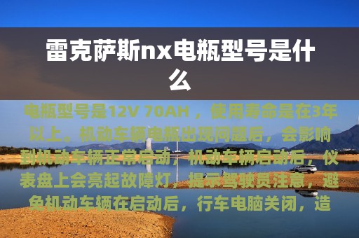 雷克萨斯nx电瓶型号是什么