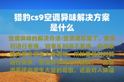 猎豹cs9空调异味解决方案是什么