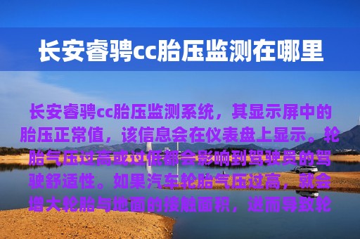 长安睿骋cc胎压监测在哪里