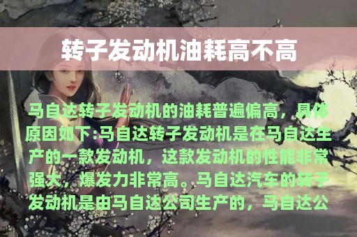 转子发动机油耗高不高