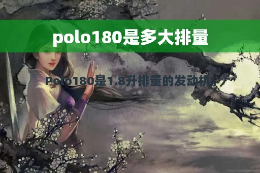 polo180是多大排量