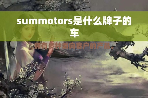 summotors是什么牌子的车