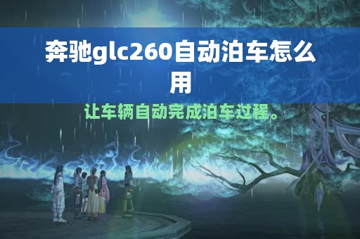 奔驰glc260自动泊车怎么用