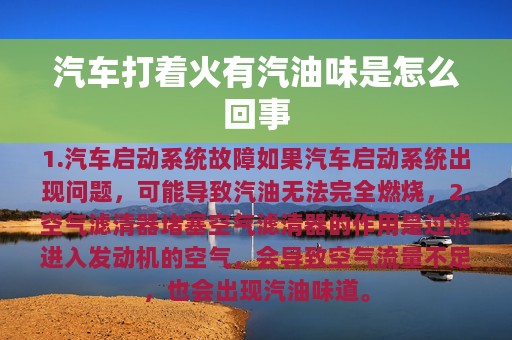 汽车打着火有汽油味是怎么回事