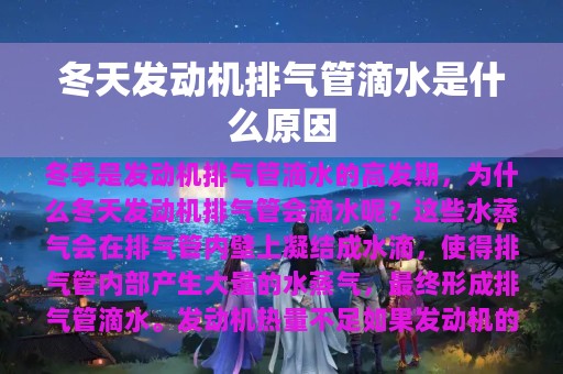 冬天发动机排气管滴水是什么原因