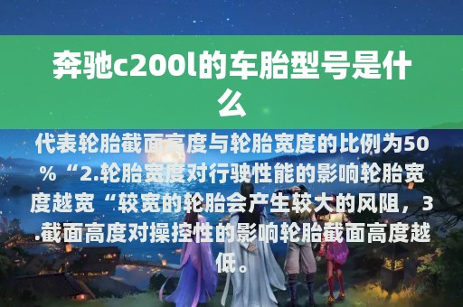 奔驰c200l的车胎型号是什么