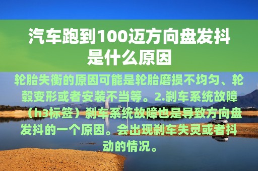 汽车跑到100迈方向盘发抖是什么原因