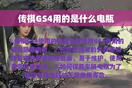 传祺GS4用的是什么电瓶