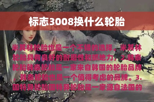 标志3008换什么轮胎