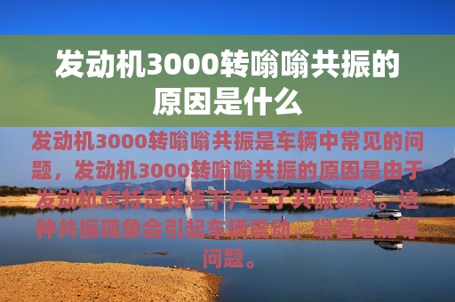 发动机3000转嗡嗡共振的原因是什么